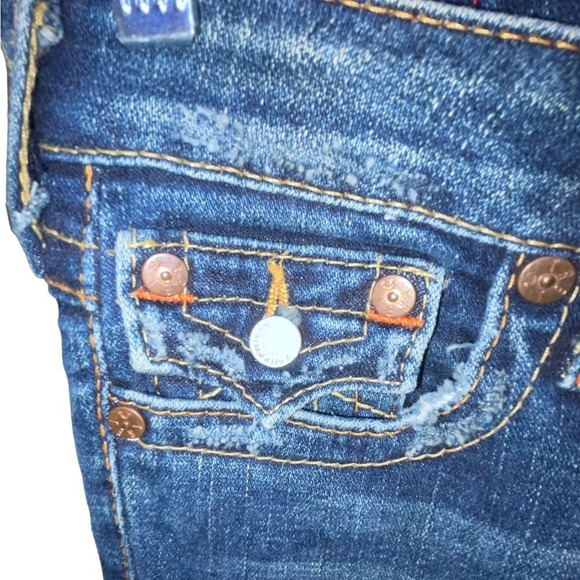 True Religion Joey Flare Distressed Jeans Women’s Size 26 Low Rise Y2K CA#30427 - Picture 4 of 15